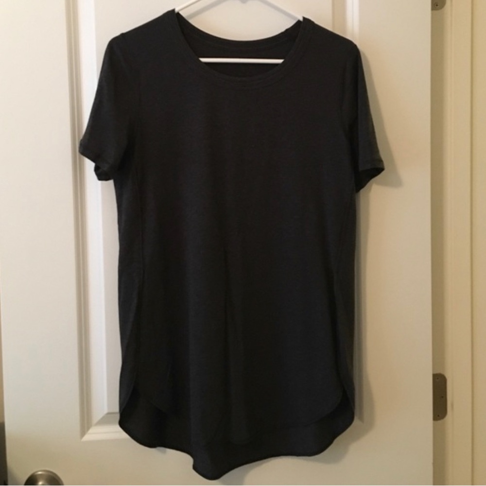 Lululemon Charcoal Split Side Long Shirt